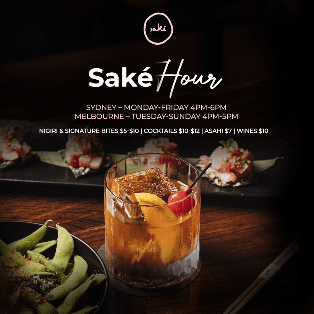 Sake Hour - Sake Restaurant & Bar's unique spin on Happy Hour